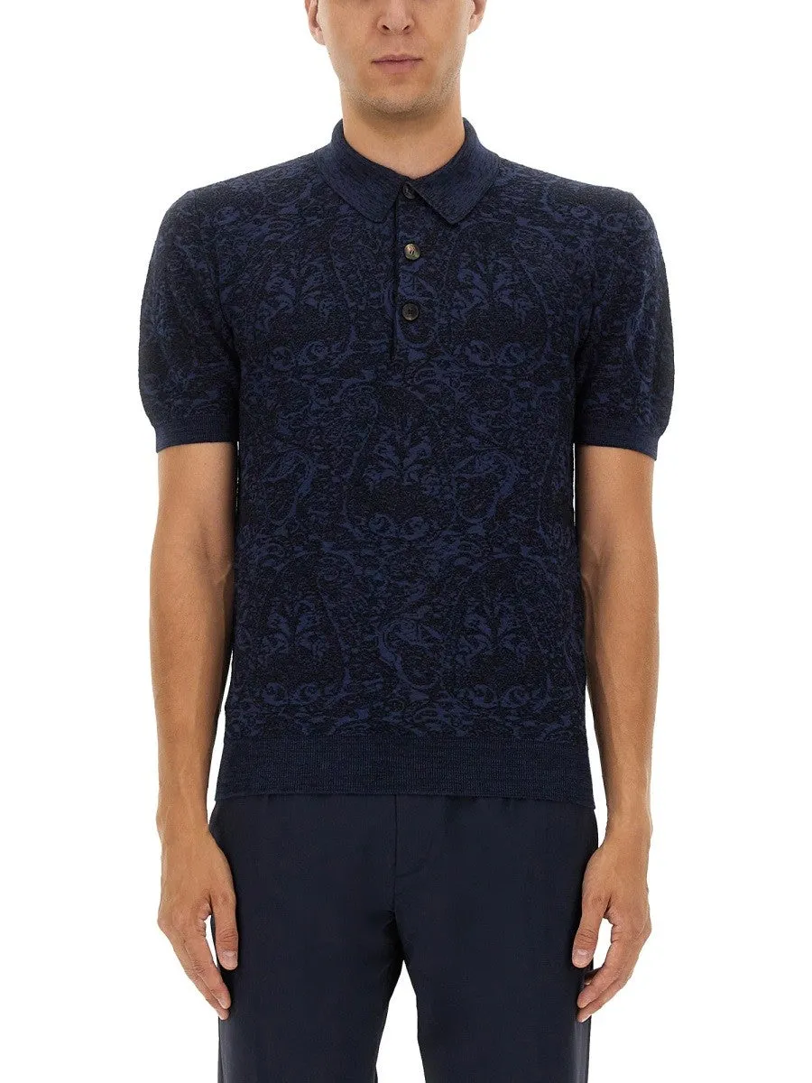 Etro POLO SHIRT WITH PEGASUS EMBROIDERY sold by Siebentaschen