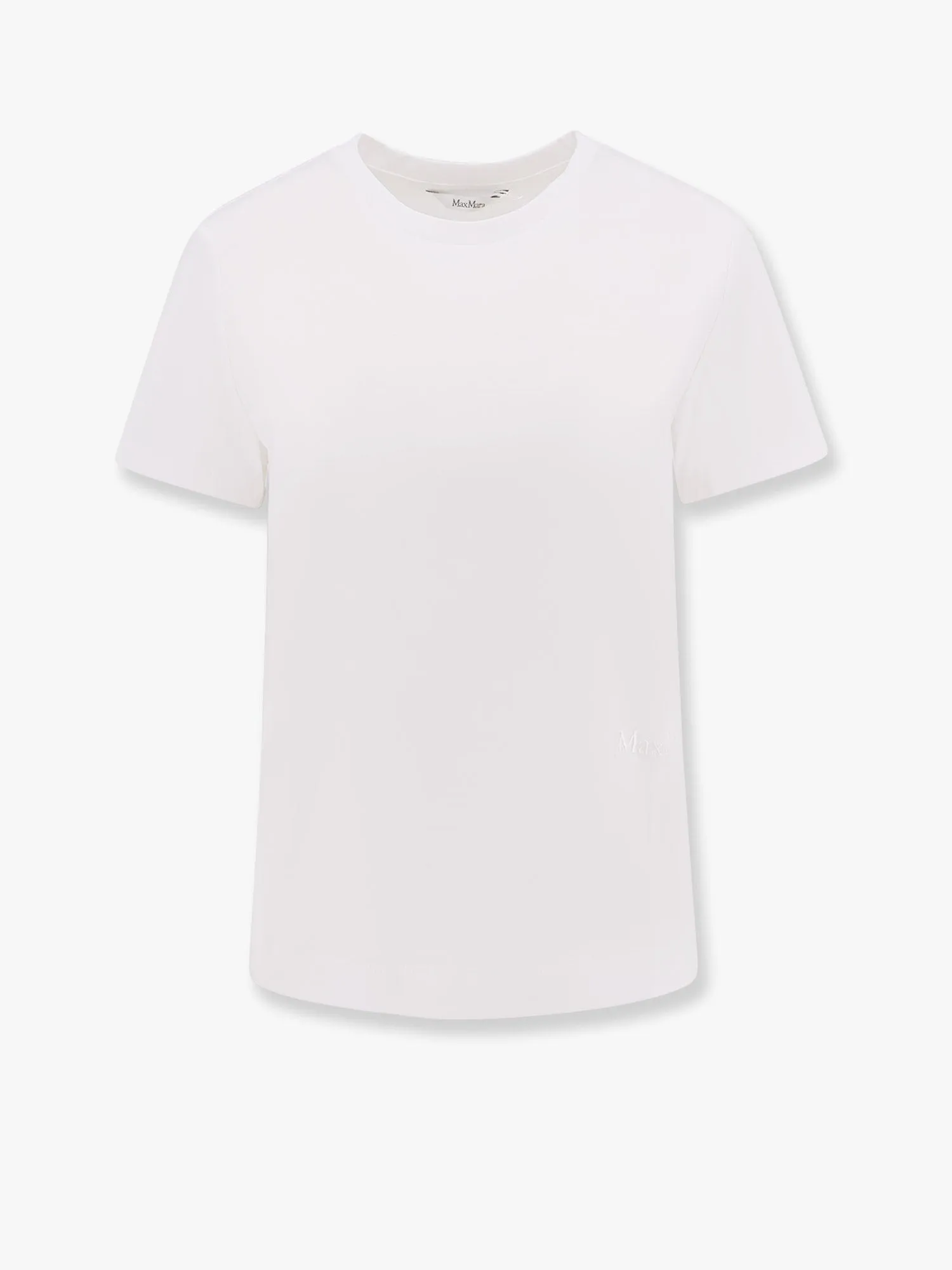 Max Mara Nerina cotton t-shirt with max mara embroidery sold by Siebentaschen