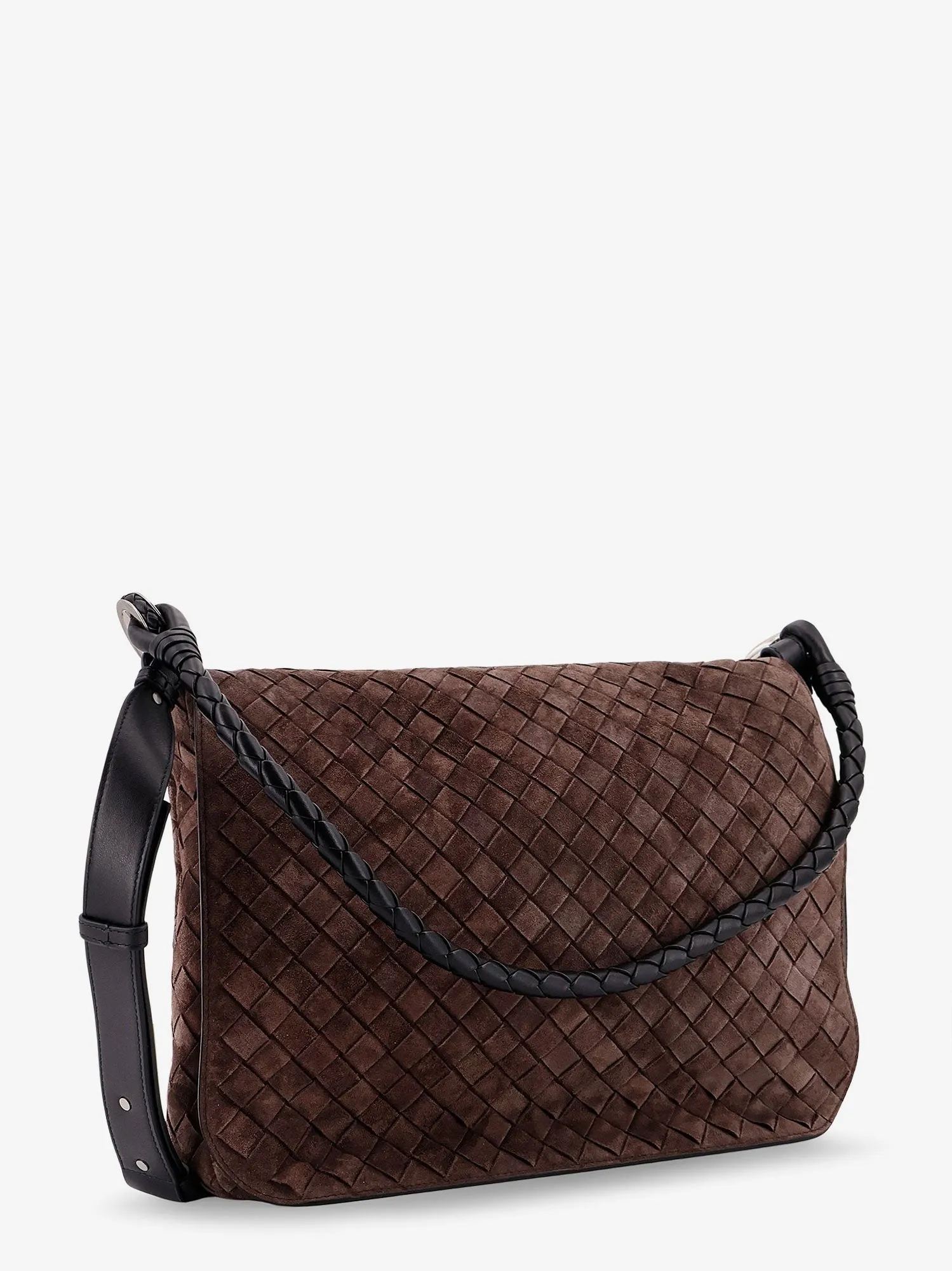Bottega Veneta Intrecciato suede shoulder bag sold by Siebentaschen product image thumbnail 3