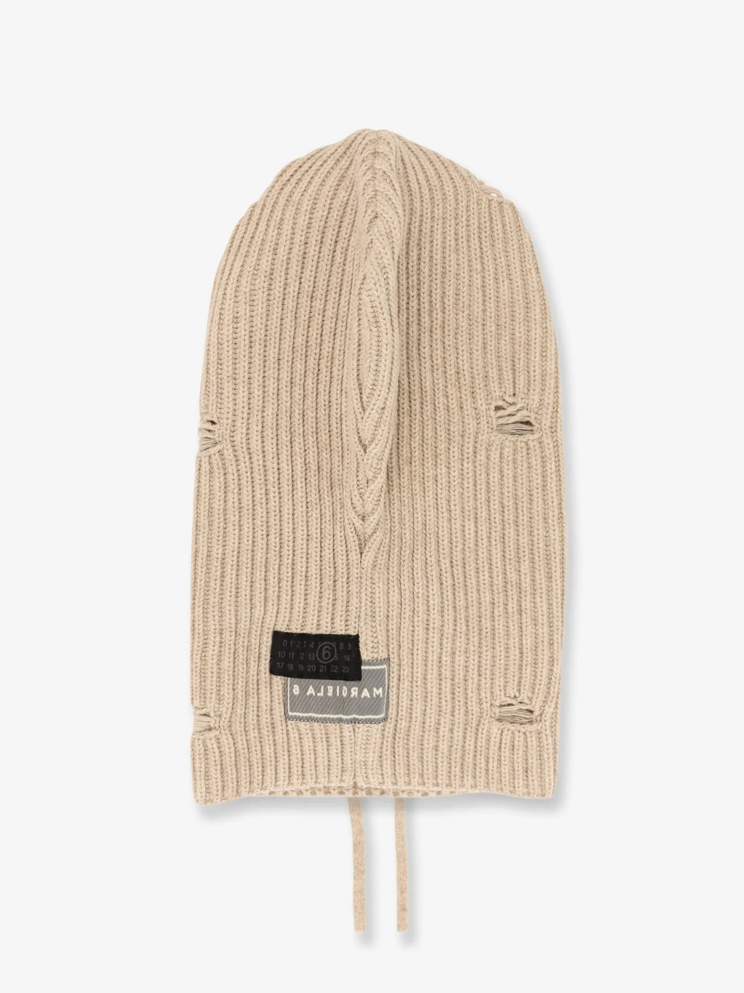MM6 MAISON MARGIELA Wool blend balaclava with distressed effect sold by Siebentaschen product image thumbnail 2