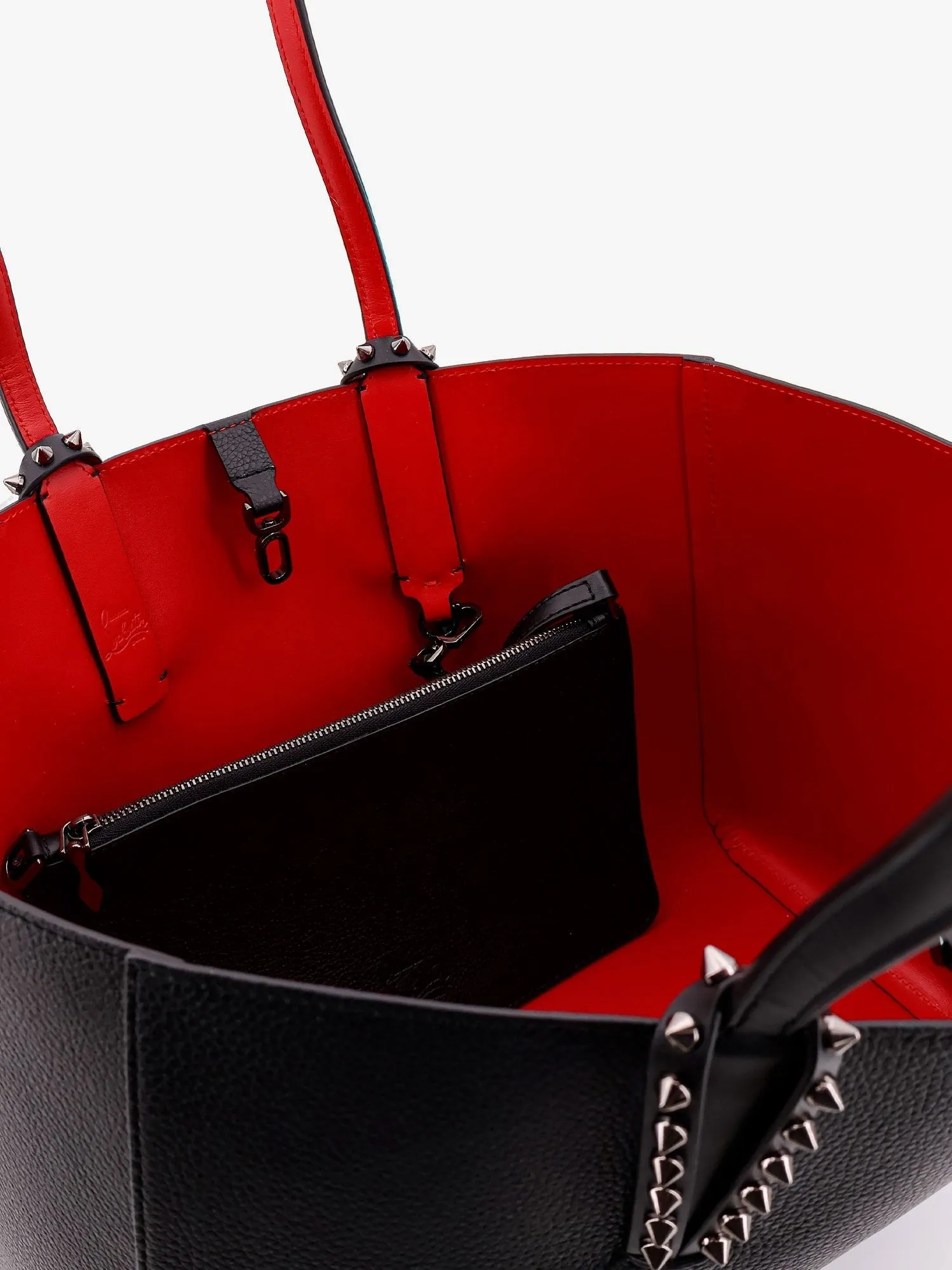 CHRISTIAN LOUBOUTIN Cabata leather shoulder bag with studs sold by Siebentaschen product image thumbnail 4