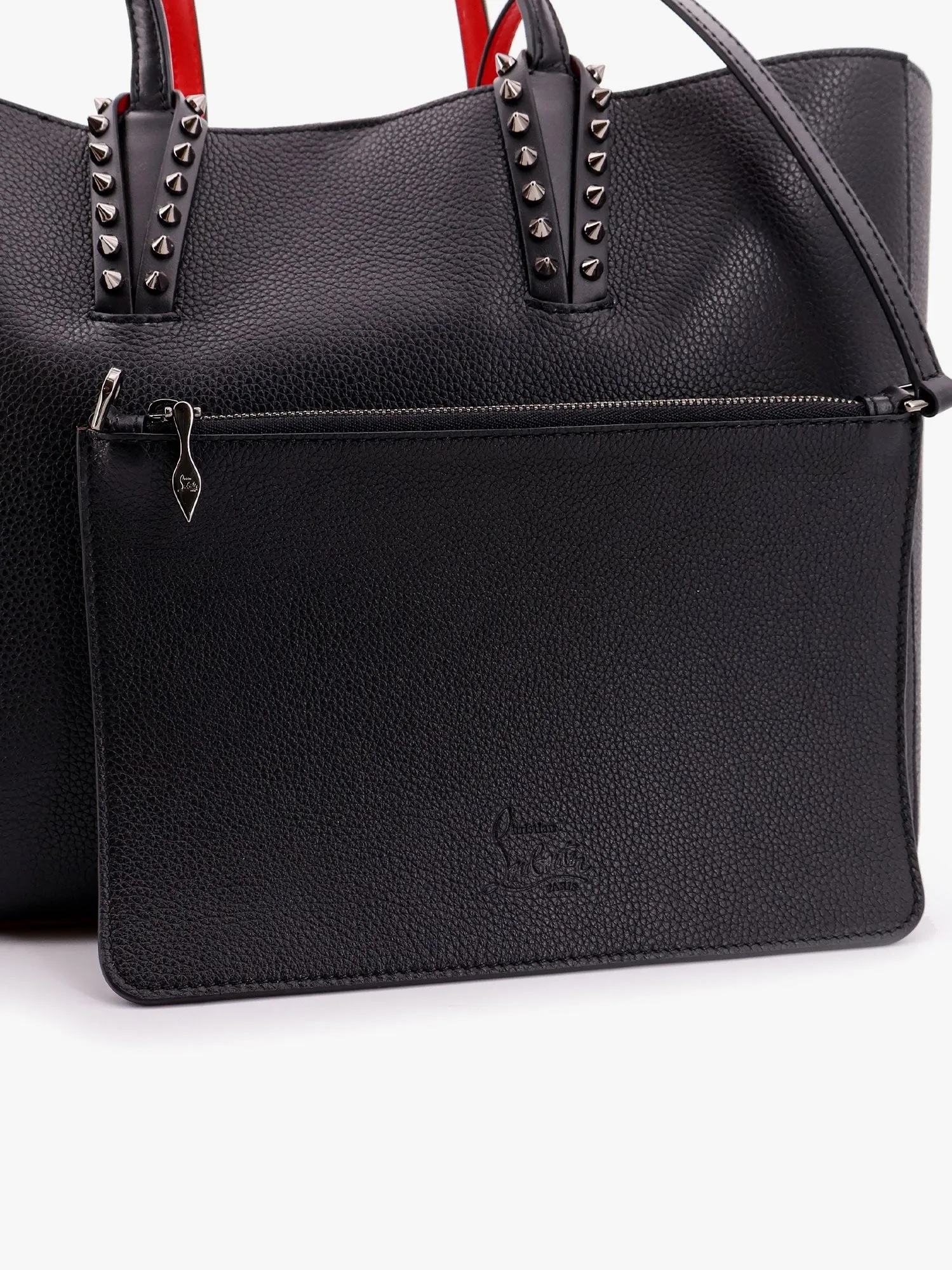 CHRISTIAN LOUBOUTIN Cabata leather shoulder bag with studs sold by Siebentaschen product image thumbnail 5
