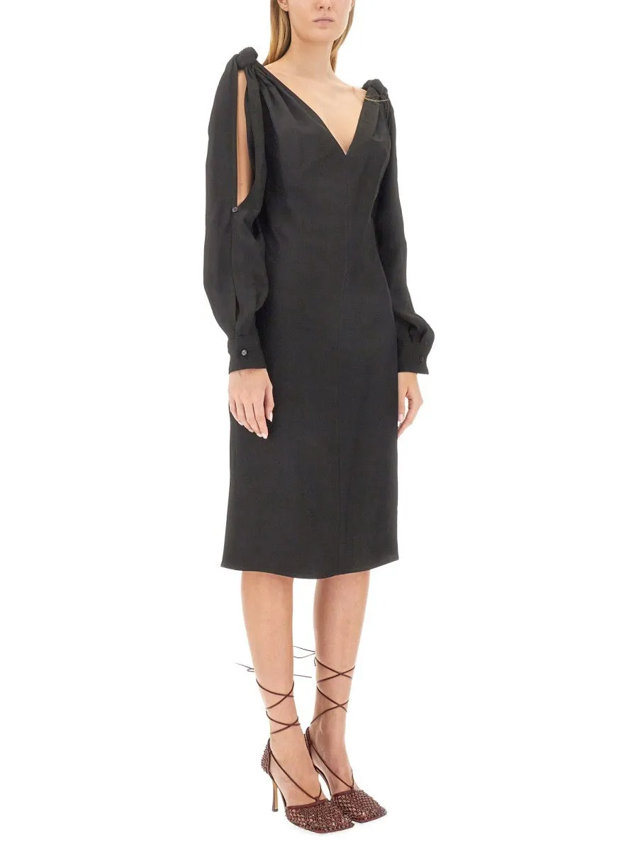 Bottega Veneta VISCOSE MIDI DRESS sold by Siebentaschen product image thumbnail 2