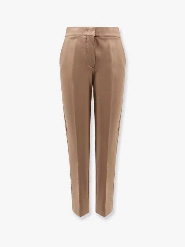 Max Mara Pegno viscose blend trousers sold by Siebentaschen