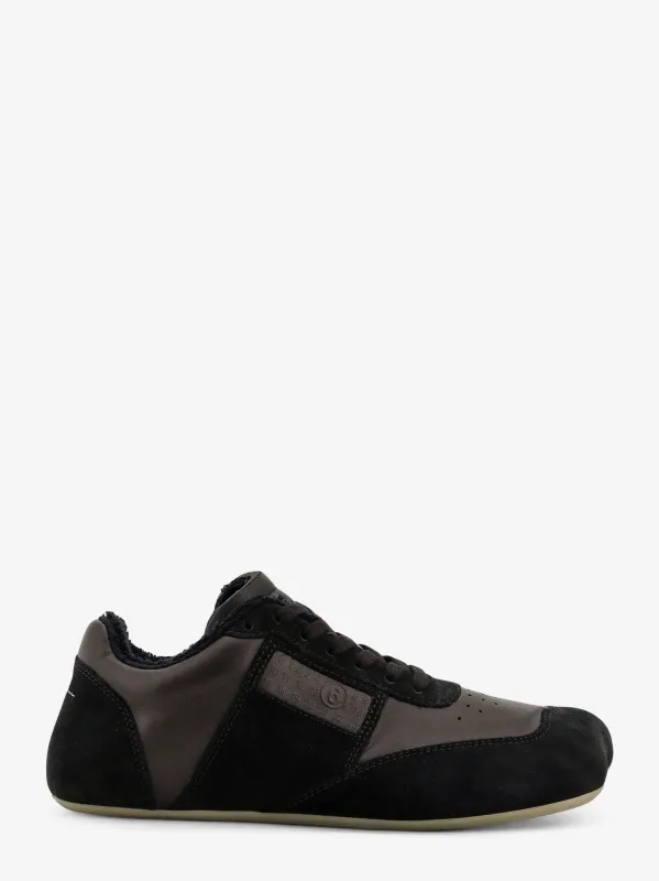 MM6 MAISON MARGIELA Anatomic suede and leather sneakers sold by Siebentaschen