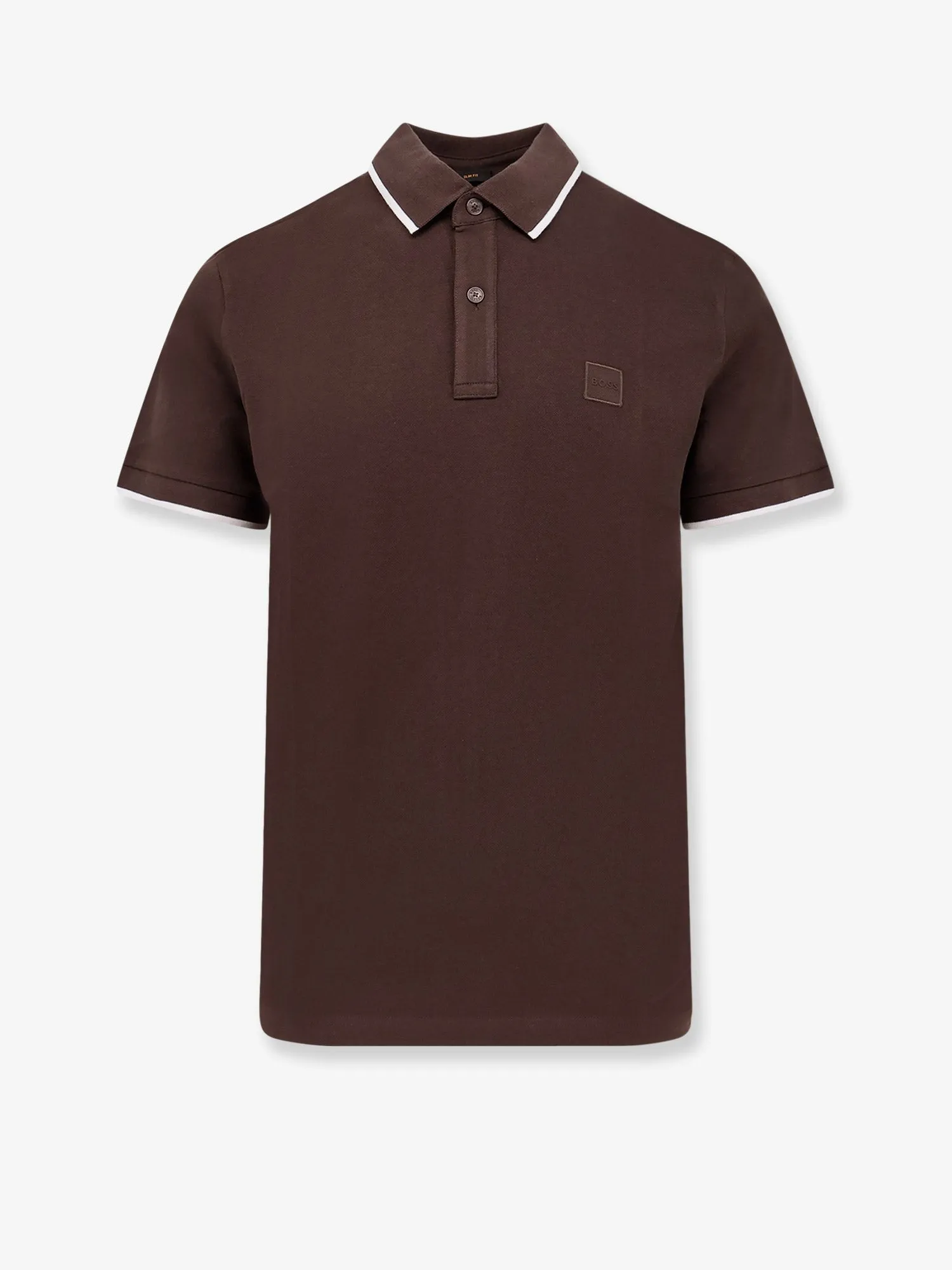 Boss Slim Fit cotton polo shirt sold by Siebentaschen