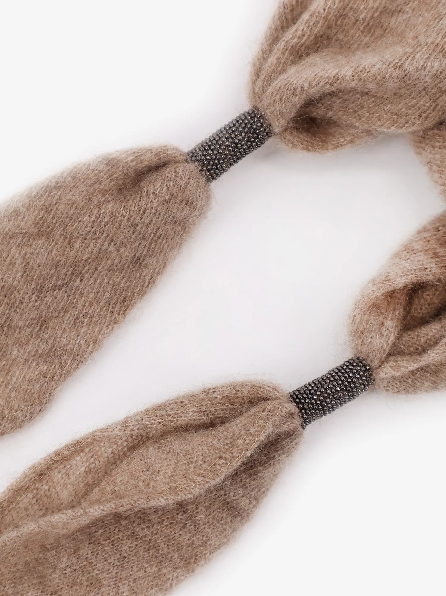 Brunello Cucinelli Cashmere scarf with Monili detail sold by Siebentaschen product image thumbnail 3