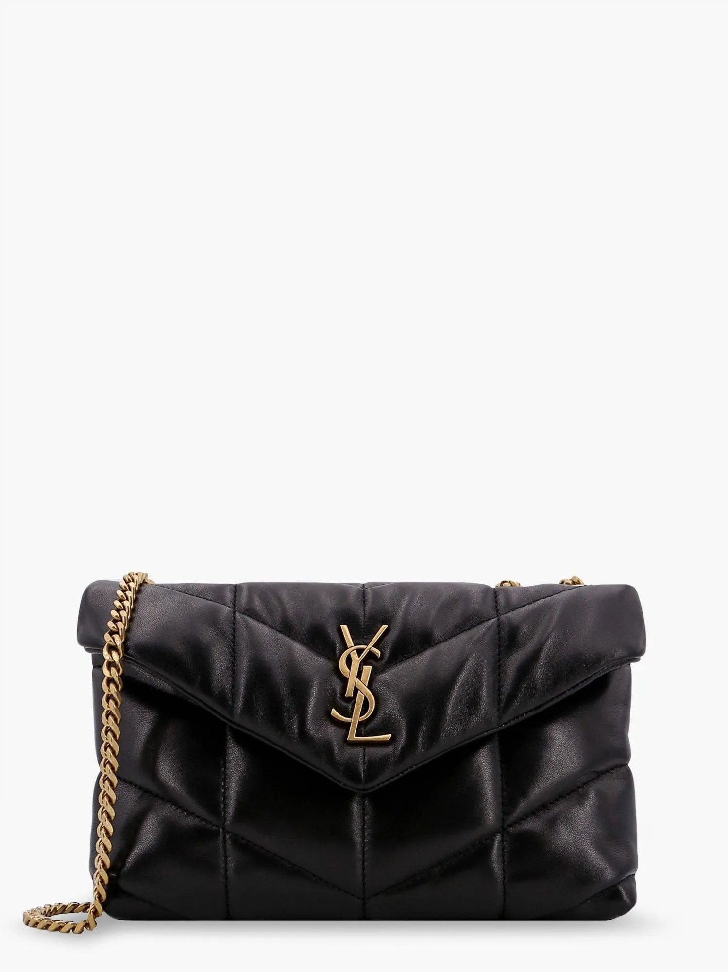Saint Laurent Loulou Puffer Toy matelassé leather shoulder bag sold by Siebentaschen
