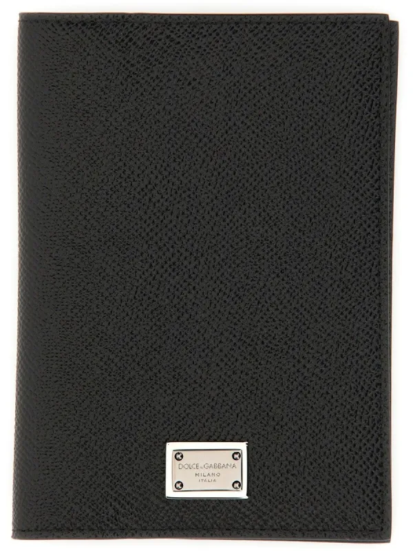 Dolce & Gabbana LEATHER PASSPORT HOLDER sold by Siebentaschen