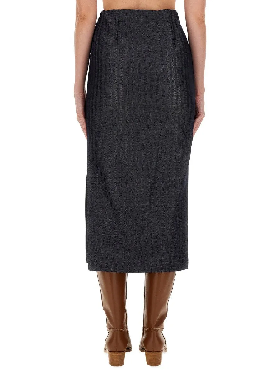 Etro WOOL BLEND PENCIL SKIRT sold by Siebentaschen product image thumbnail 3