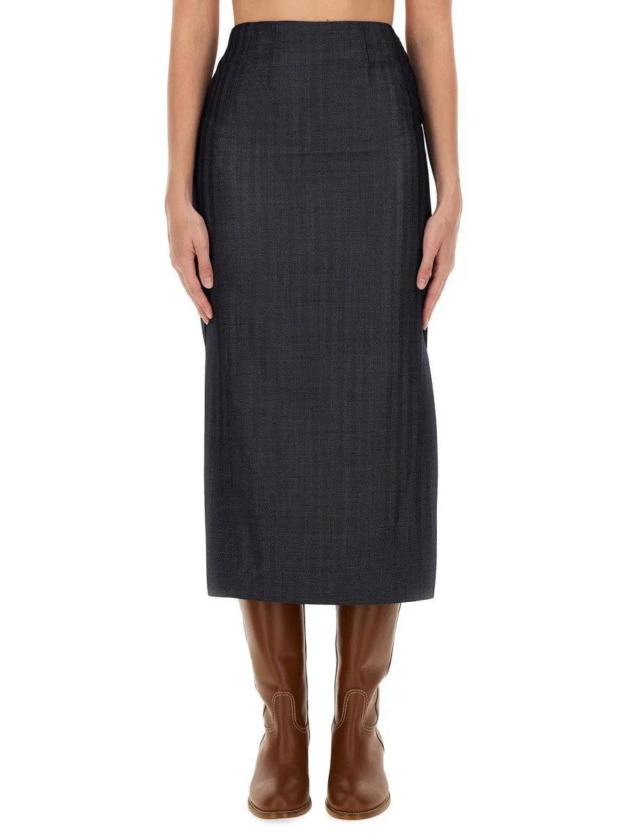 Etro WOOL BLEND PENCIL SKIRT sold by Siebentaschen
