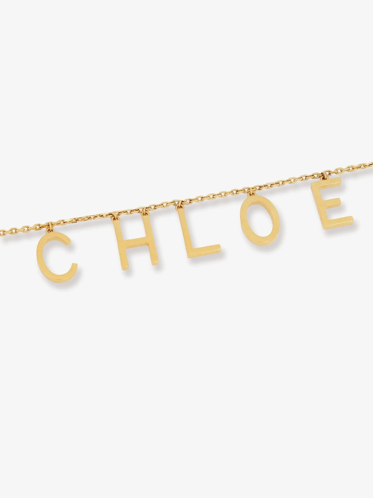 CHLOE' Chloé Letters brass necklace sold by Siebentaschen product image thumbnail 2