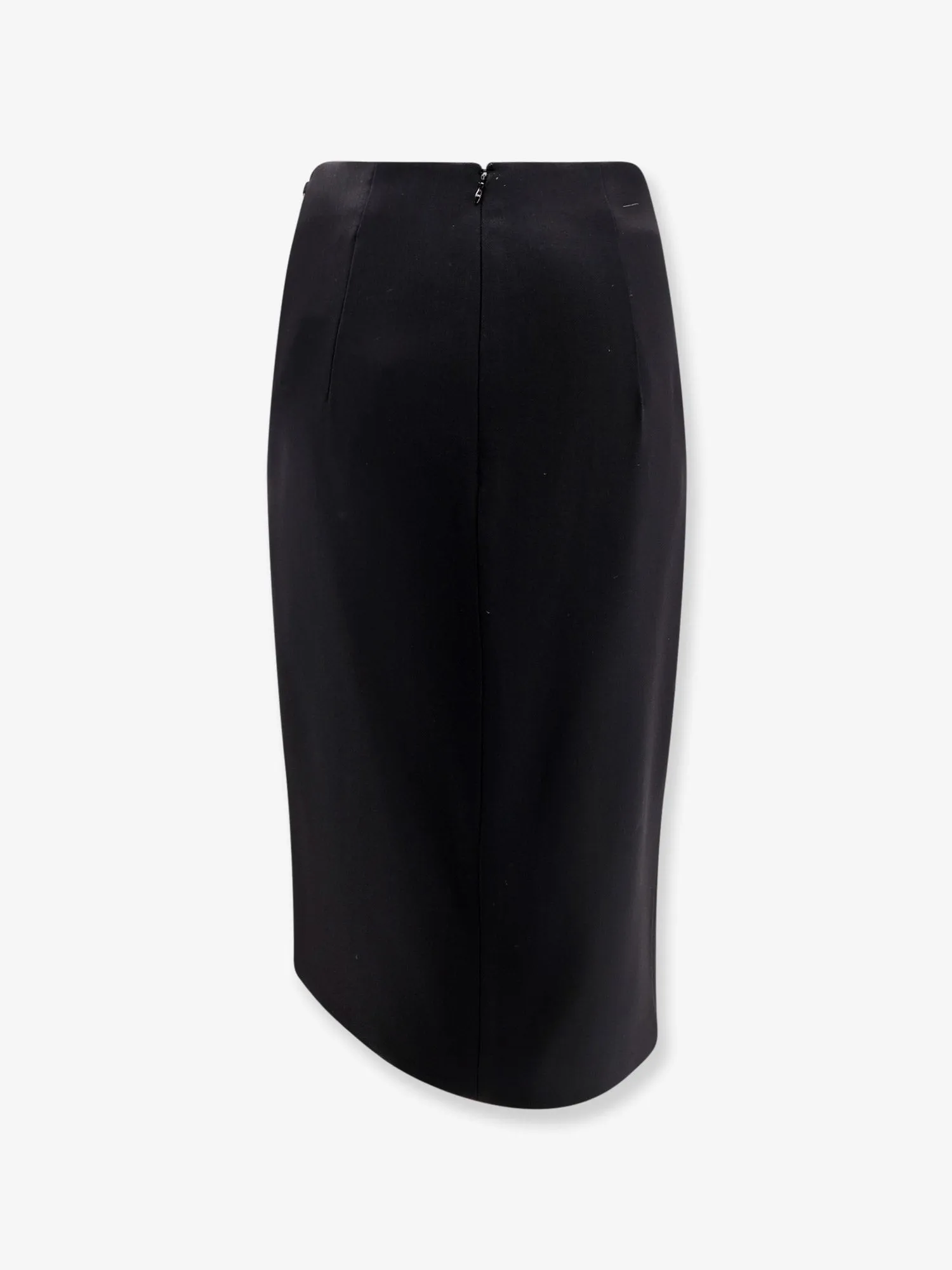 Elisabetta Franchi Asymmetrical viscose and wool skirt sold by Siebentaschen product image thumbnail 2