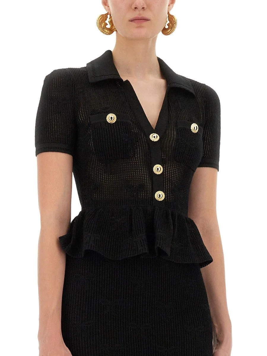 SELF-PORTRAIT MIDI CROCHET DRESS WITH BOWS sold by Siebentaschen product image thumbnail 4