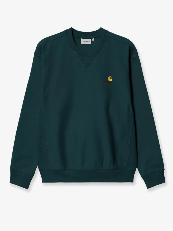 Carhartt Wip American Script cotton blend sweatshirt sold by Siebentaschen