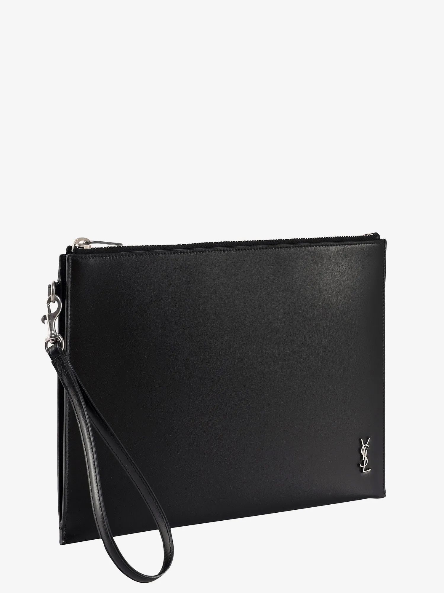 Saint Laurent Leather clutch with Monogram detail sold by Siebentaschen product image thumbnail 4