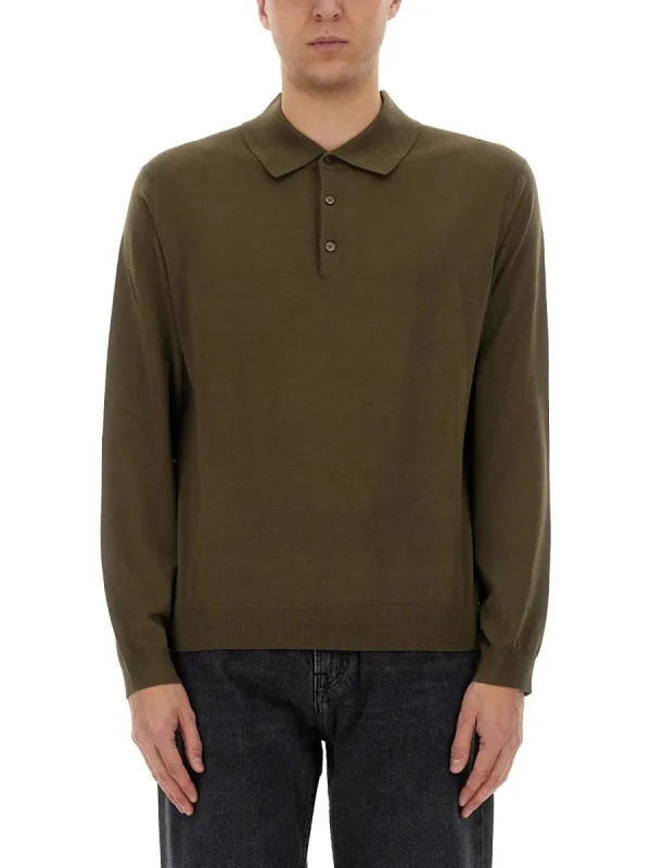 SUNFLOWER WOOL POLO SHIRT sold by Siebentaschen