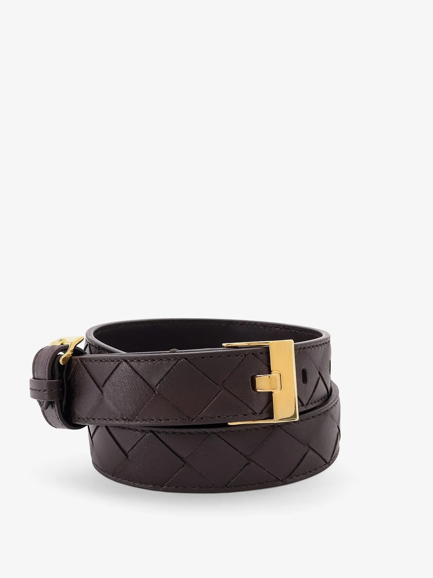 Bottega Veneta Leather belt with Intrecciato motif sold by Siebentaschen product image thumbnail 4