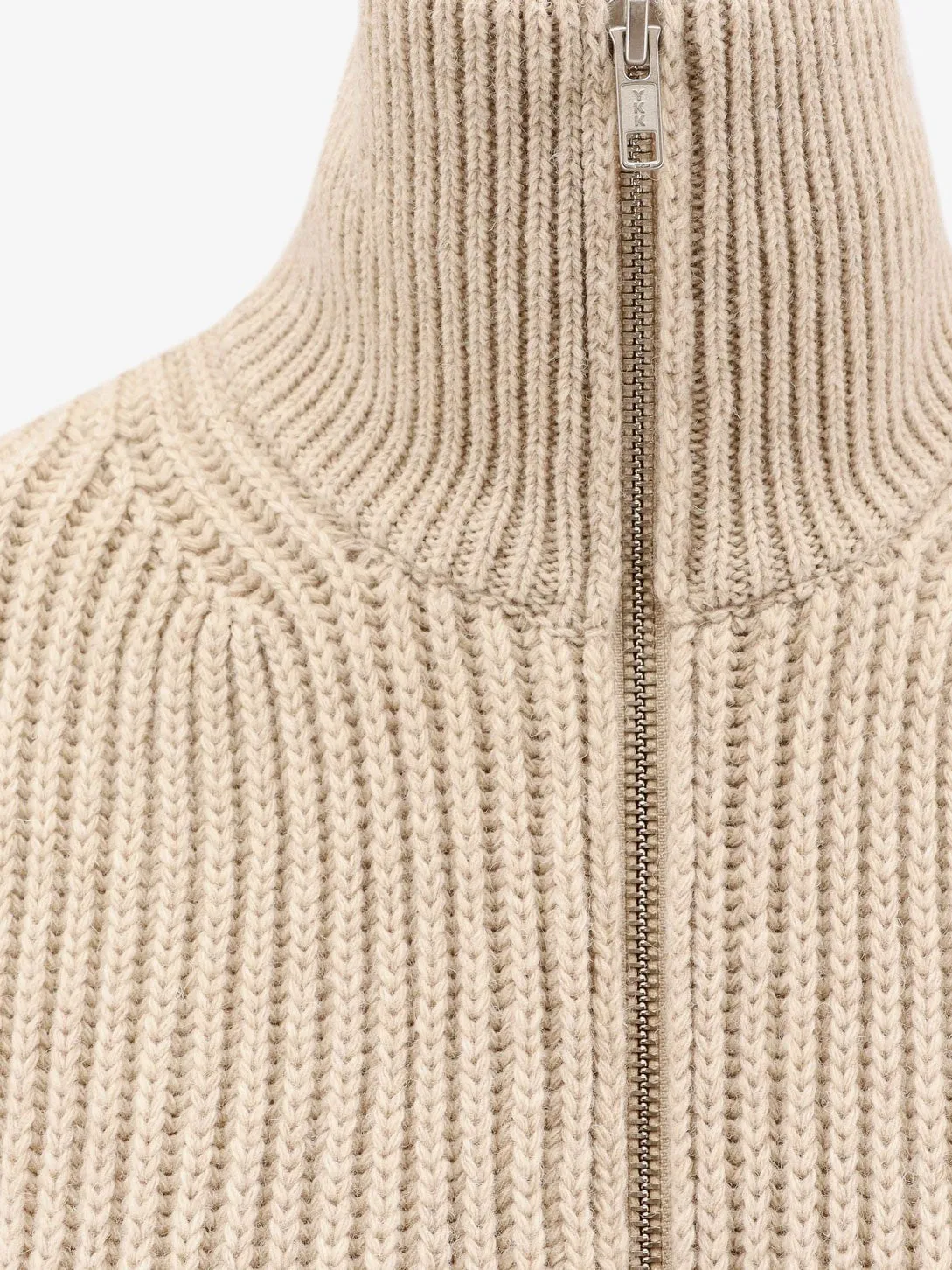 MM6 MAISON MARGIELA Sleeveless long wool blend cardigan with distressed effect sold by Siebentaschen product image thumbnail 3