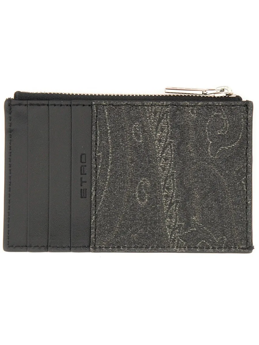 Etro CARD HOLDER "ARNICA" WITH PEGASUS sold by Siebentaschen