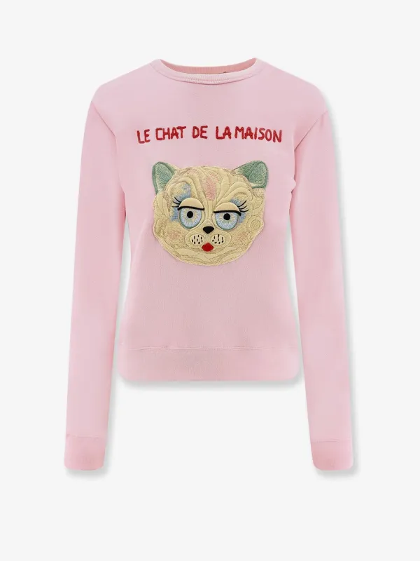 Valentino Le Chat de la Maison cotton sweatshirt sold by Siebentaschen