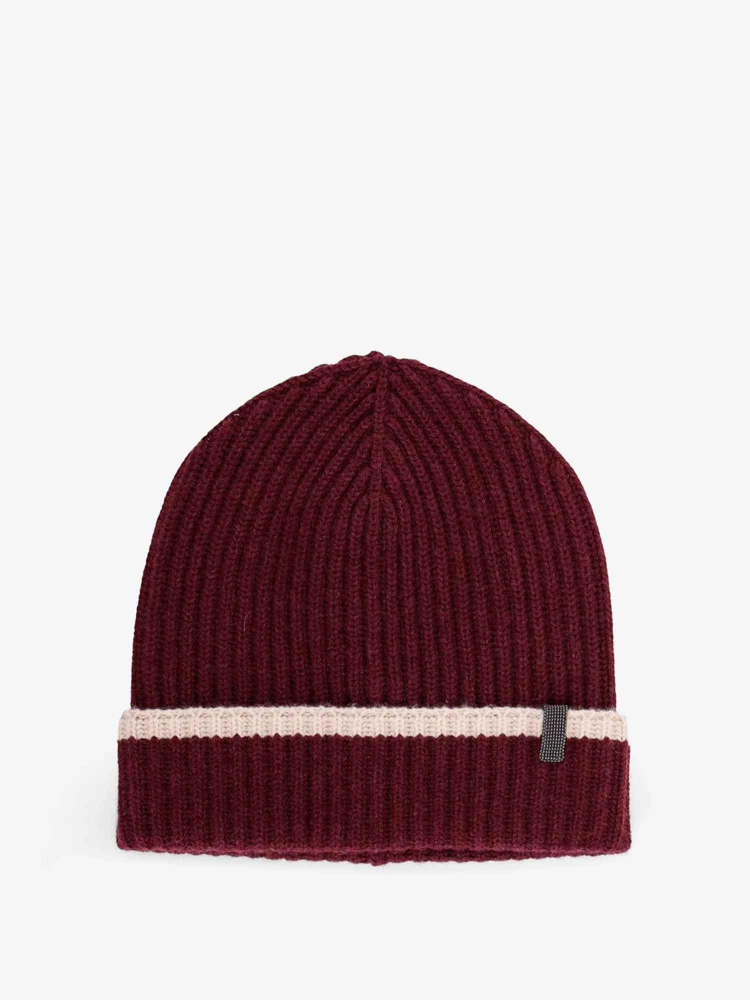 Brunello Cucinelli Cashmere hat with Monili detail sold by Siebentaschen