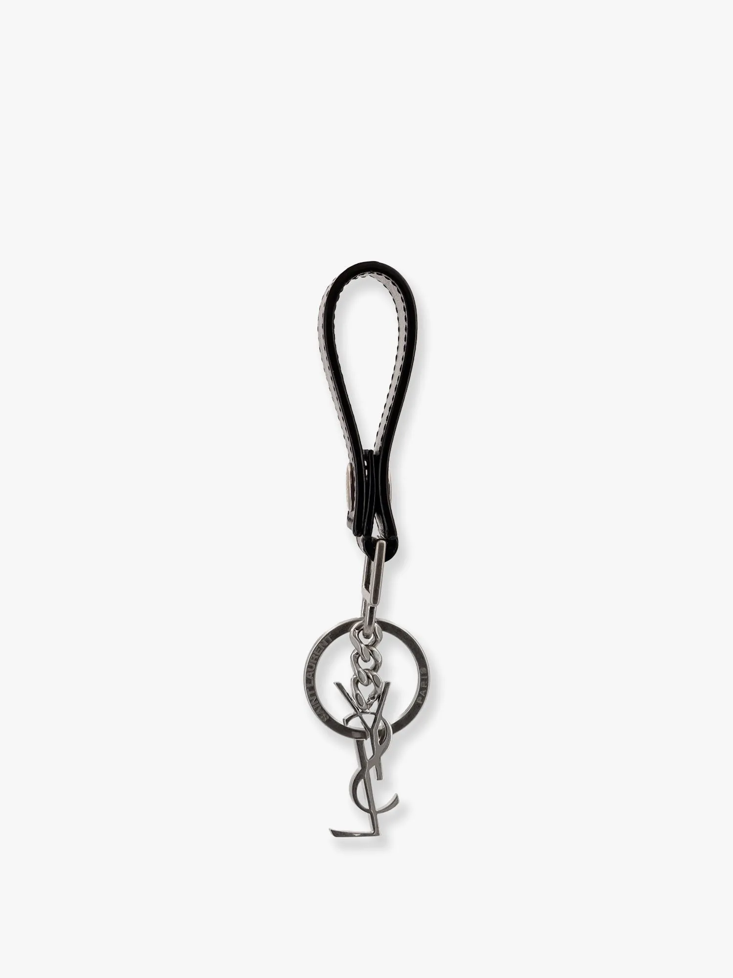 Saint Laurent Cassandre leather key ring sold by Siebentaschen product image thumbnail 2