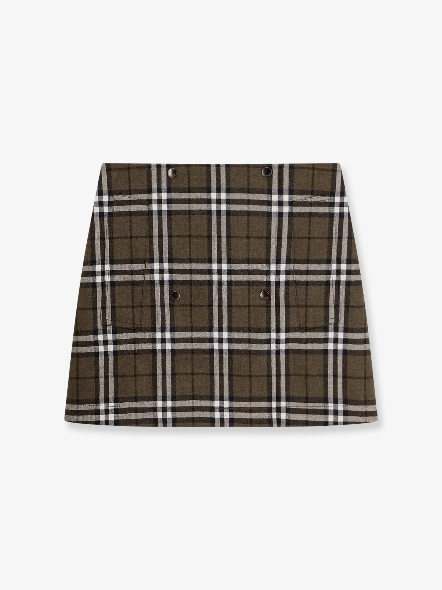 Burberry Virgin wool skirt with Burberry Check print sold by Siebentaschen