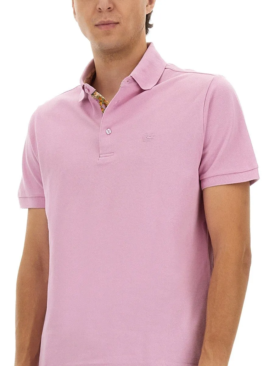 Etro COTTON POLO SHIRT WITH PEGASUS sold by Siebentaschen product image thumbnail 4