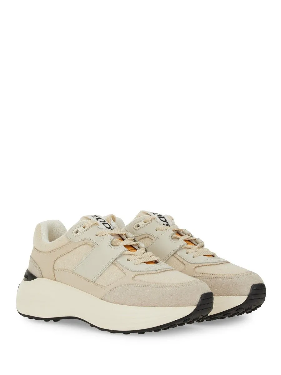 TOD'S FABRIC AND SUEDE SNEAKER sold by Siebentaschen
