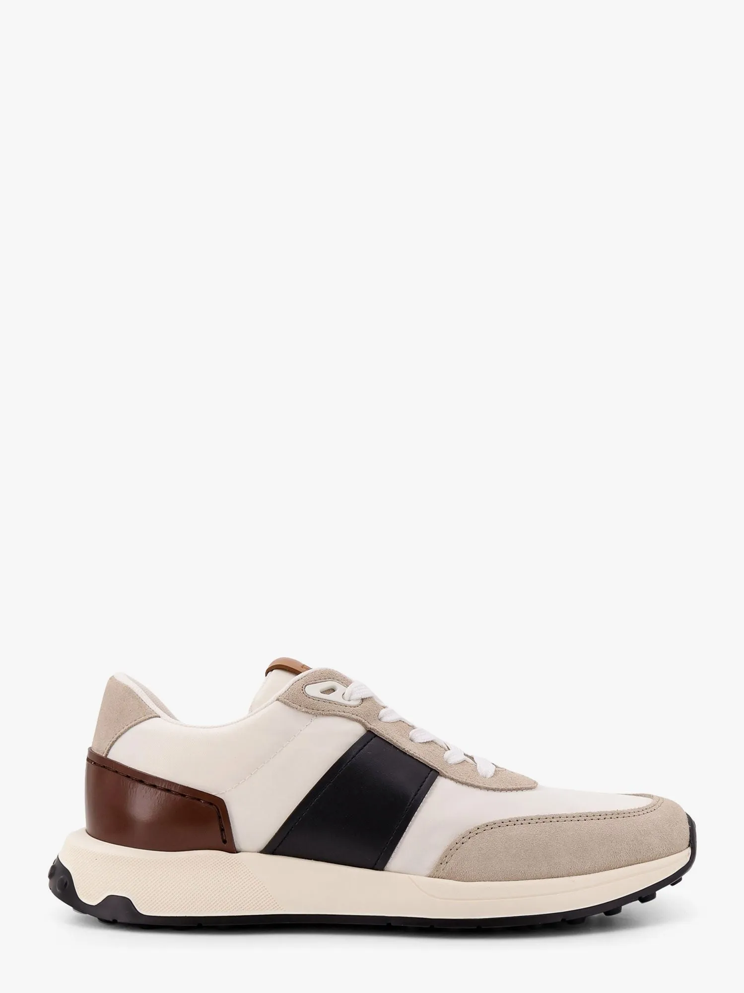TOD'S Technical fabric and leather sneakers sold by Siebentaschen