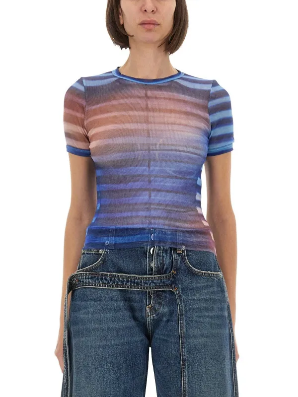 JEAN PAUL GAULTIER "AIR" MESH T-SHIRT sold by Siebentaschen