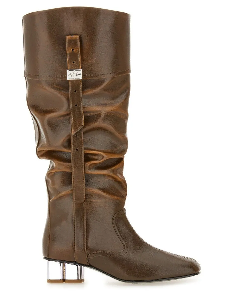GANNI SLOUCHY BOOT "BUTTERFLY" sold by Siebentaschen