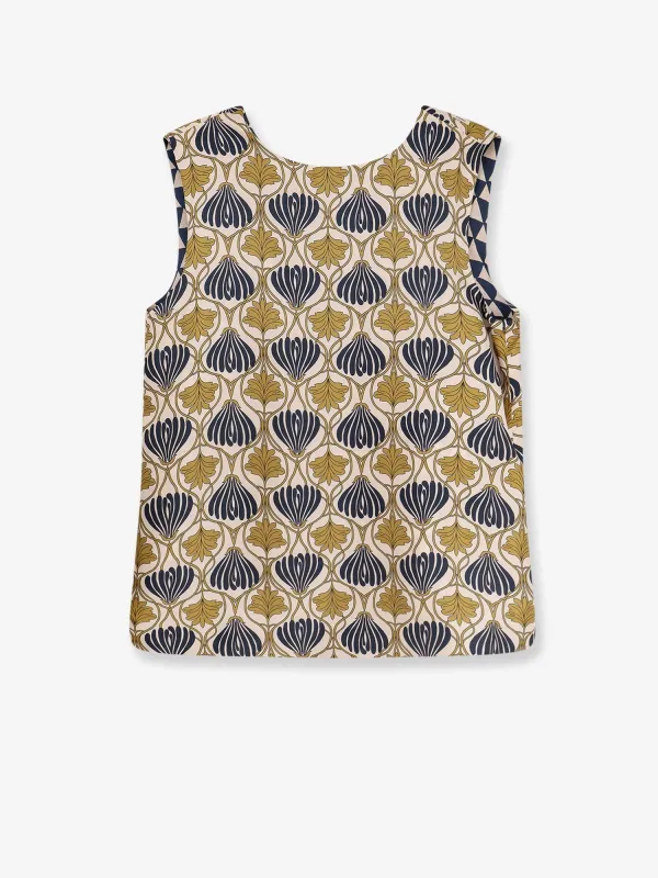 Max Mara Time silk reversible top sold by Siebentaschen