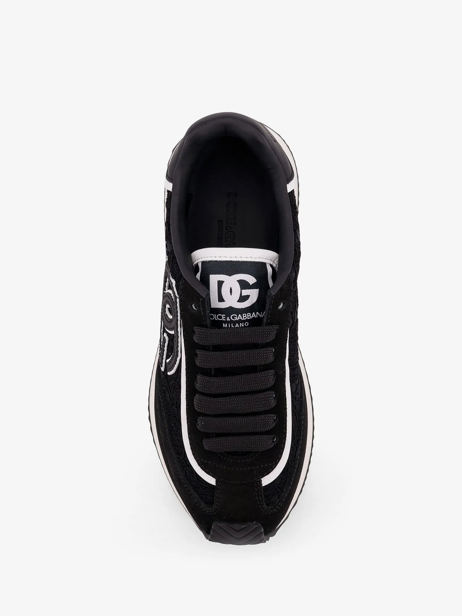 Dolce & Gabbana Low-top lace sneakers with suede inserts sold by Siebentaschen product image thumbnail 5