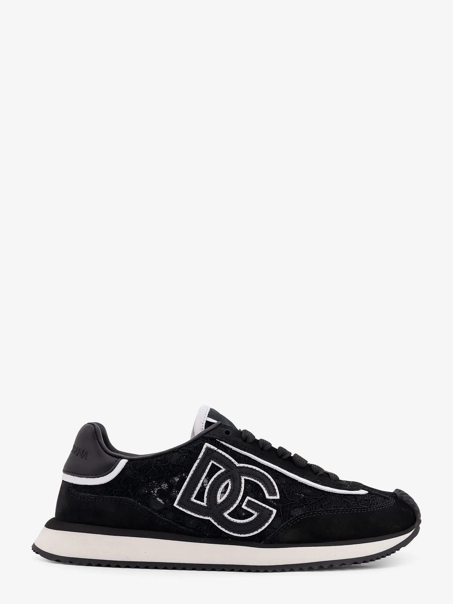 Dolce & Gabbana Low-top lace sneakers with suede inserts sold by Siebentaschen