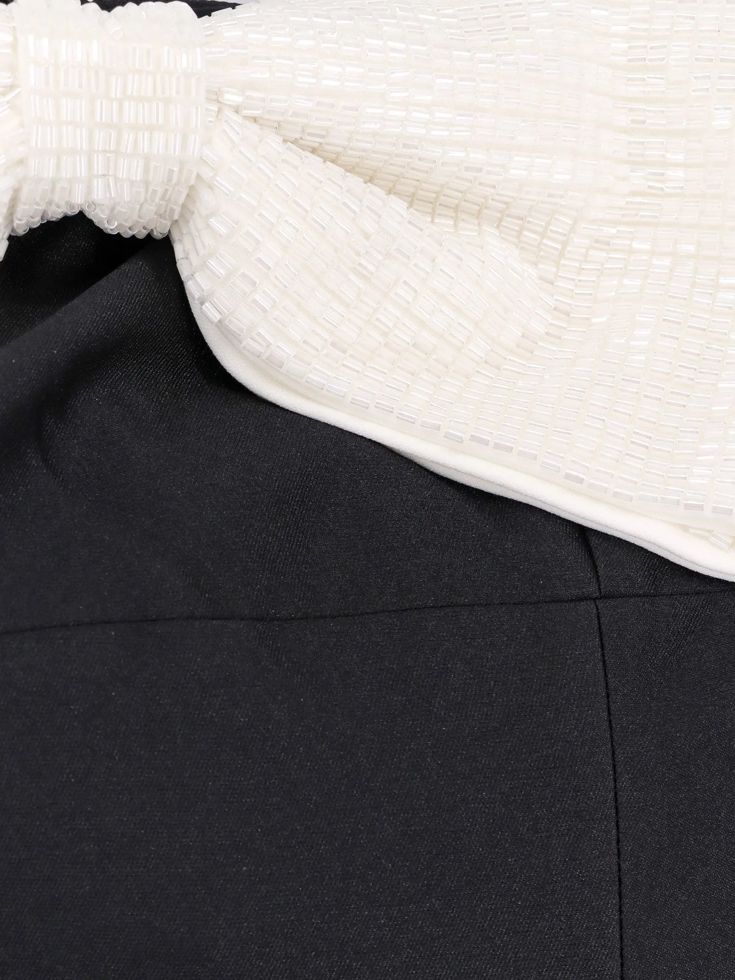 SELF PORTRAIT Taffeta' décolleté dress with maxi bow sold by Siebentaschen product image thumbnail 4