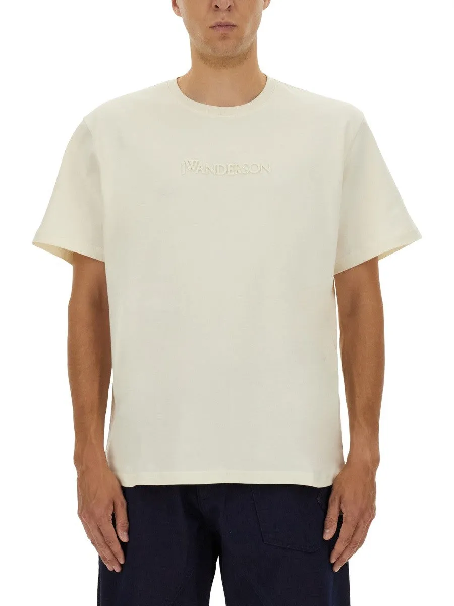 jw anderson T-SHIRT WITH EMBROIDERED LOGO sold by Siebentaschen product image thumbnail 3
