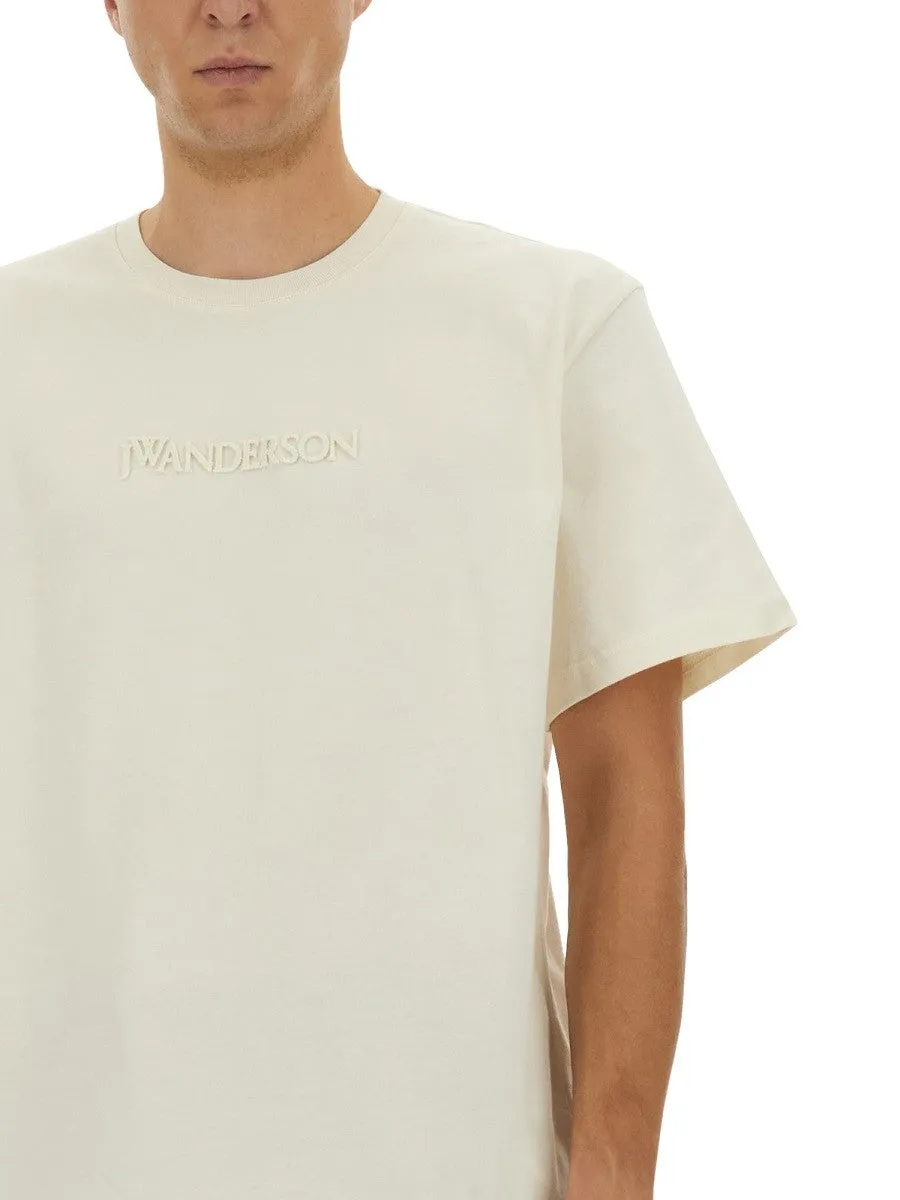 jw anderson T-SHIRT WITH EMBROIDERED LOGO sold by Siebentaschen product image thumbnail 2