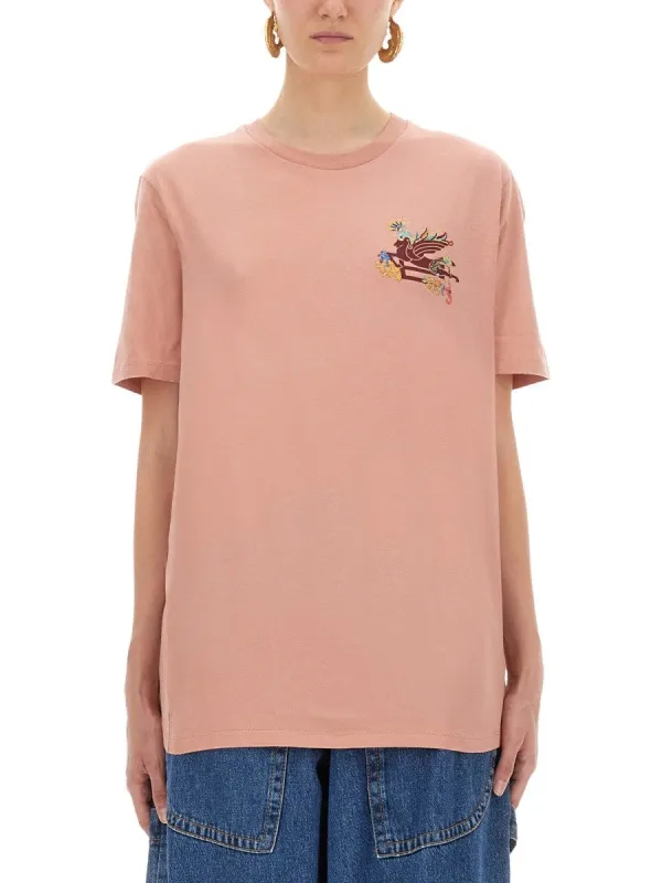 Etro T-SHIRT WITH PEGASUS sold by Siebentaschen