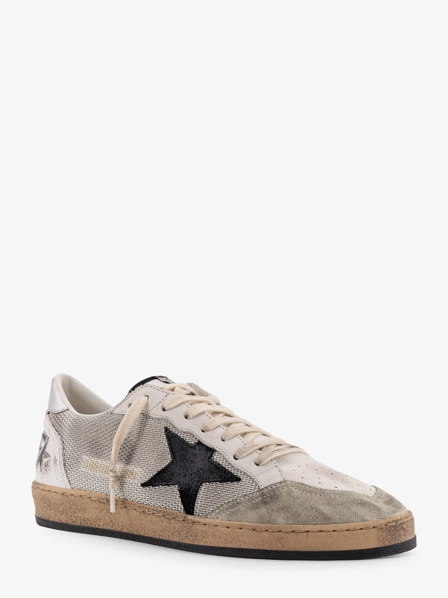 Golden Goose Deluxe Brand Ball Star mesh and leather low-top sneakers sold by Siebentaschen product image thumbnail 2