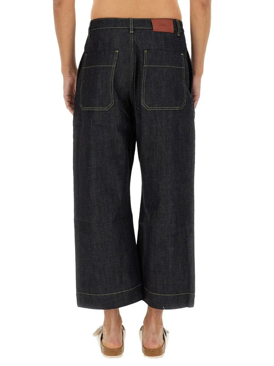 STUDIO NICHOLSON PANTALONE IN DENIM sold by Siebentaschen product image thumbnail 3
