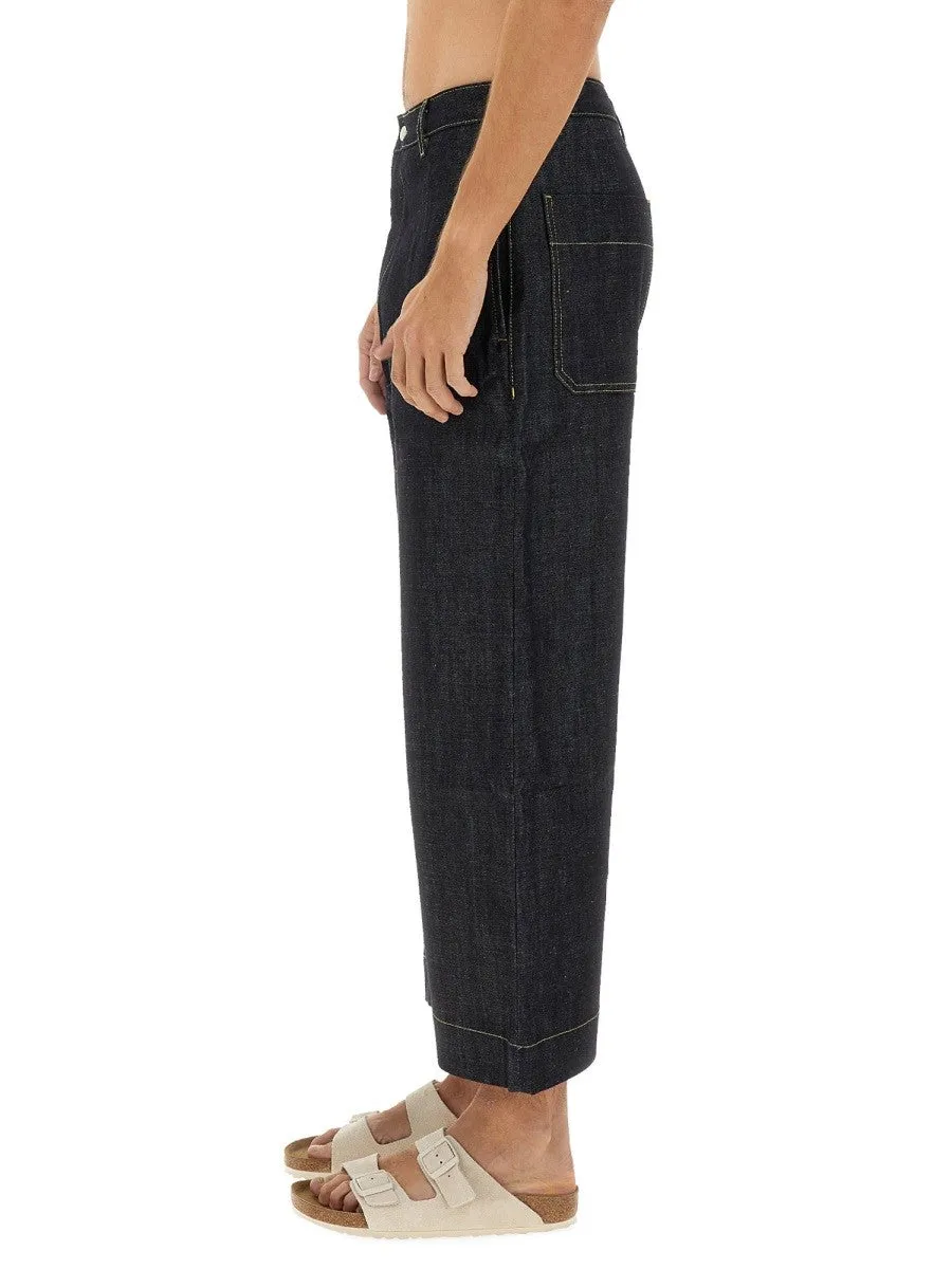 STUDIO NICHOLSON PANTALONE IN DENIM sold by Siebentaschen product image thumbnail 4