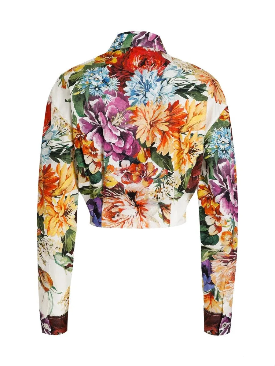 Dolce & Gabbana FLOWER BOUQUET PRINT POPLIN SHIRT sold by Siebentaschen product image thumbnail 2