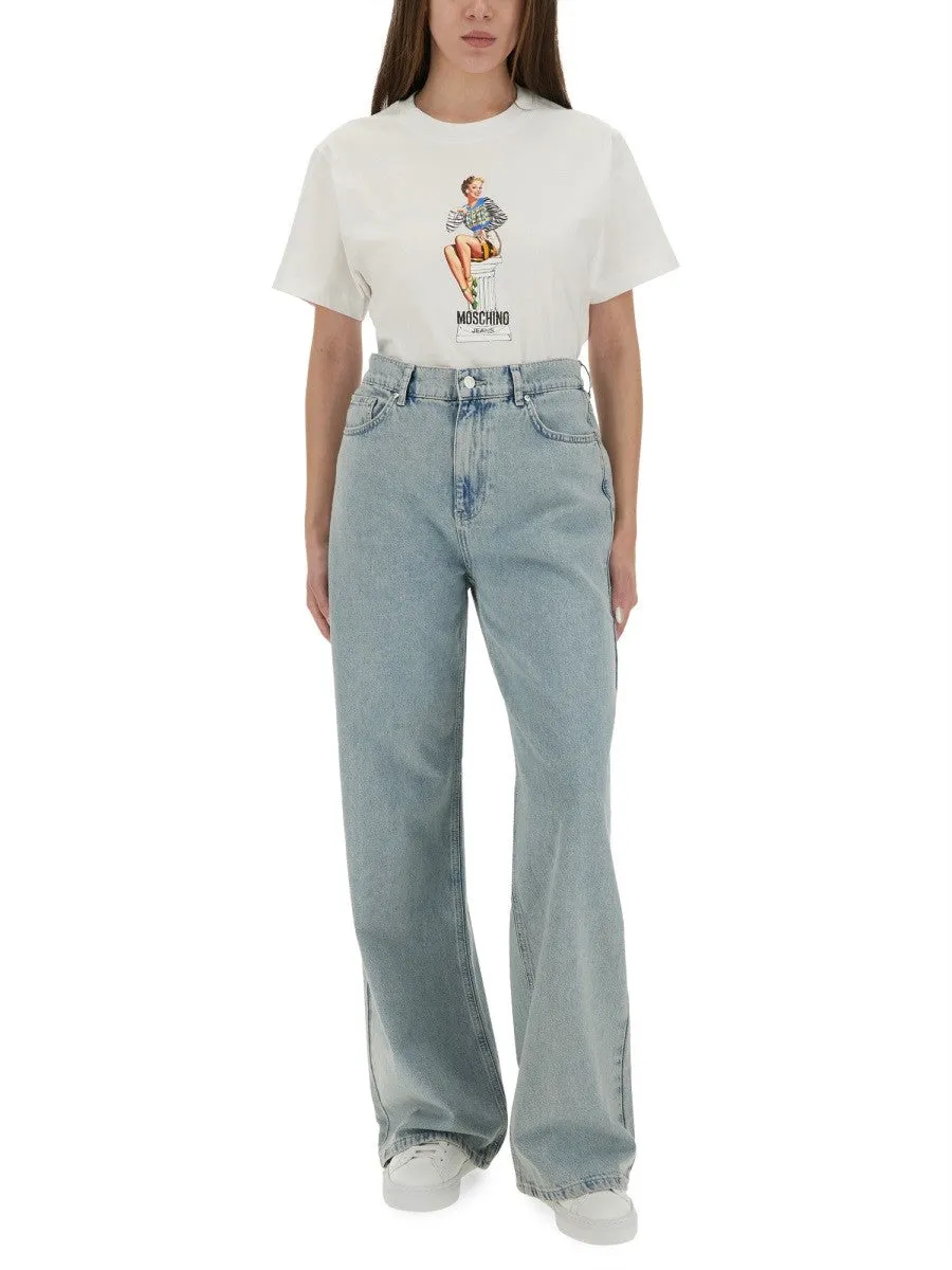 MOSCHINO JEANS T-SHIRT WITH PRINT sold by Siebentaschen product image thumbnail 4