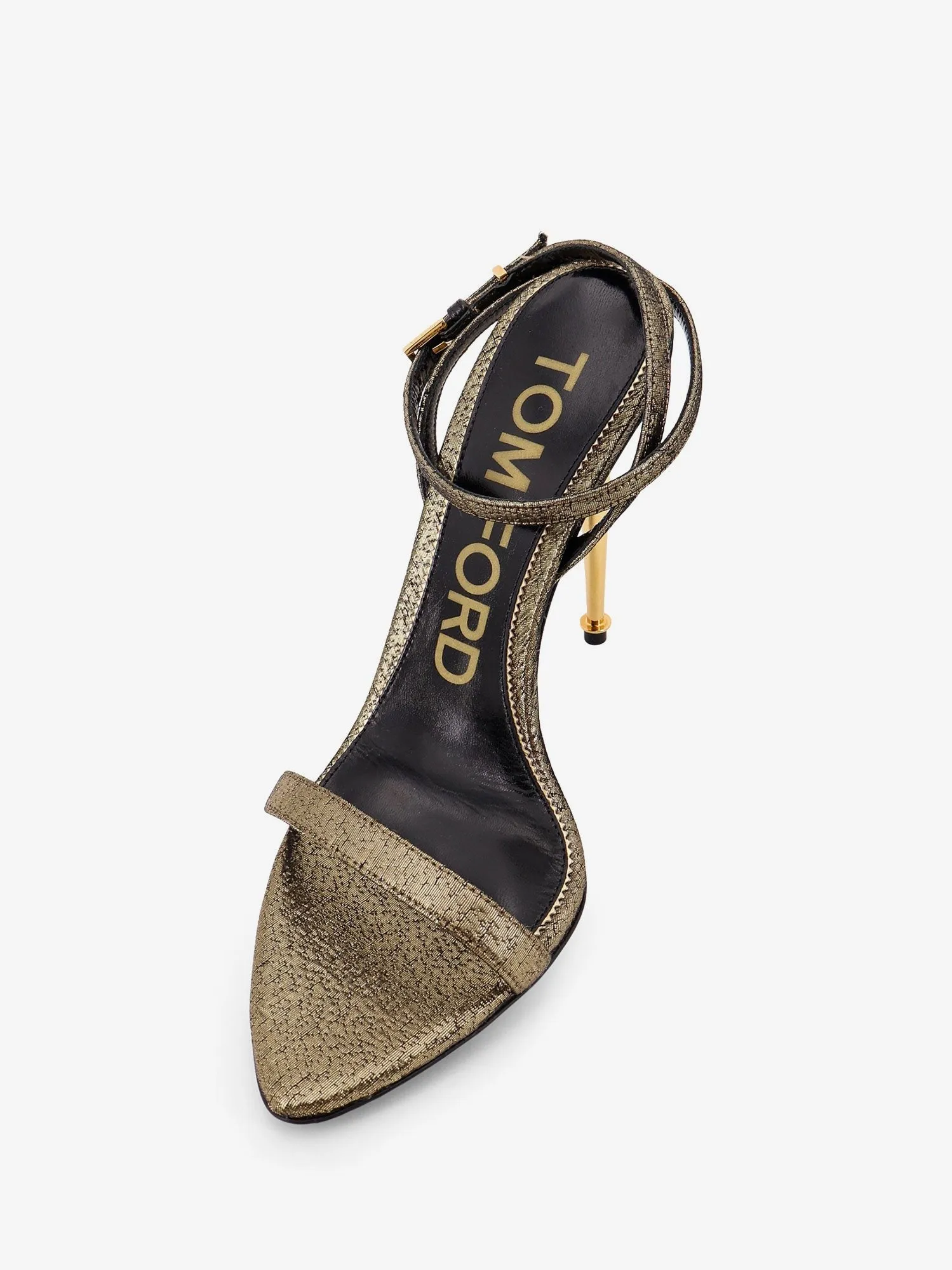 TOM FORD Laminated leather sandals with logoed padlock sold by Siebentaschen product image thumbnail 4