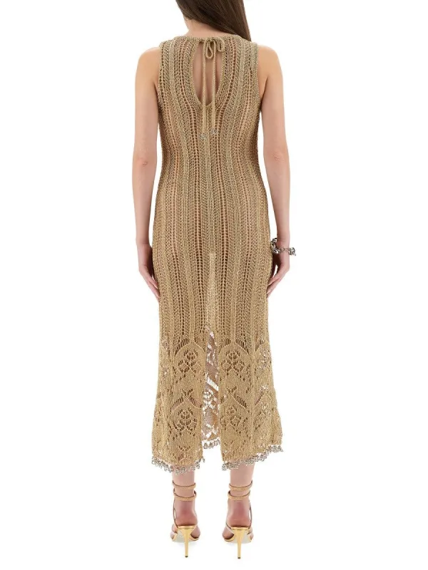 RABANNE LONG CROCHET DRESS sold by Siebentaschen