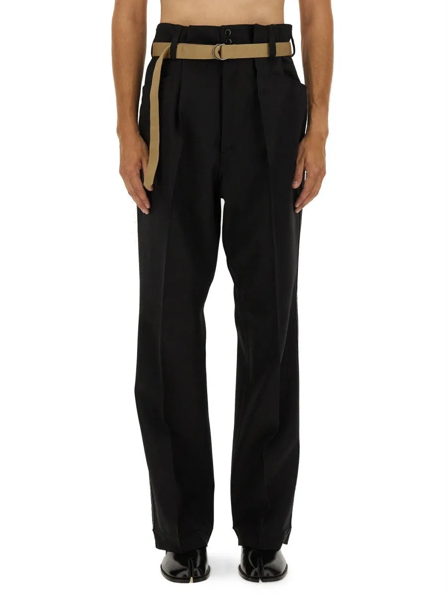 Maison Margiela PANTS WITH PLEATS AND BELT sold by Siebentaschen