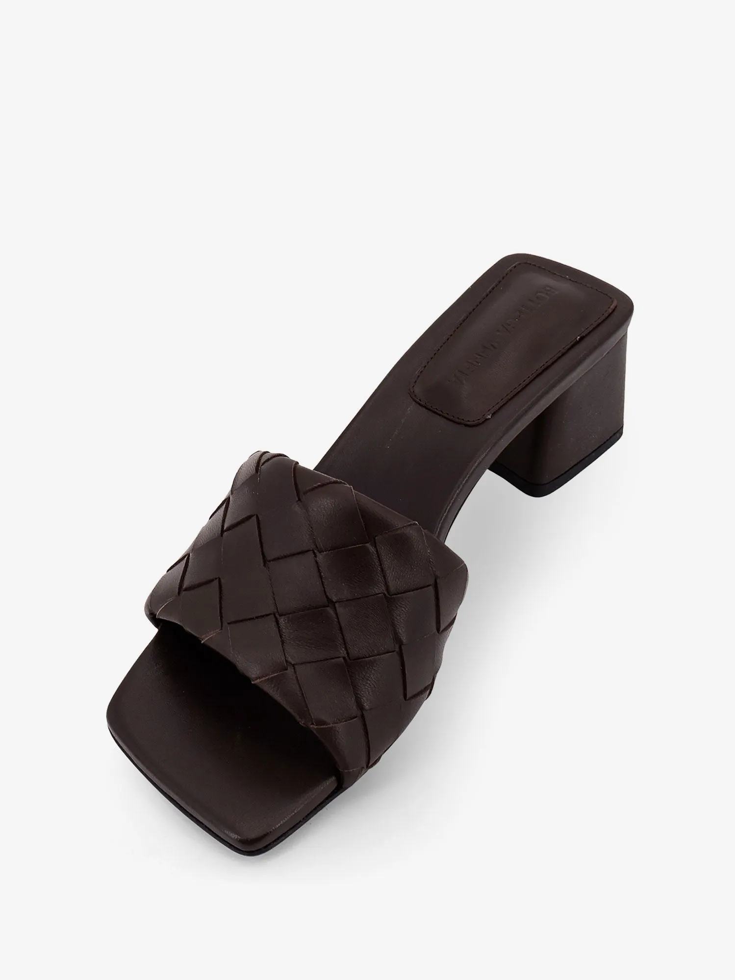 Bottega Veneta Leather heel sandals with Intrecciato motif sold by Siebentaschen product image thumbnail 4