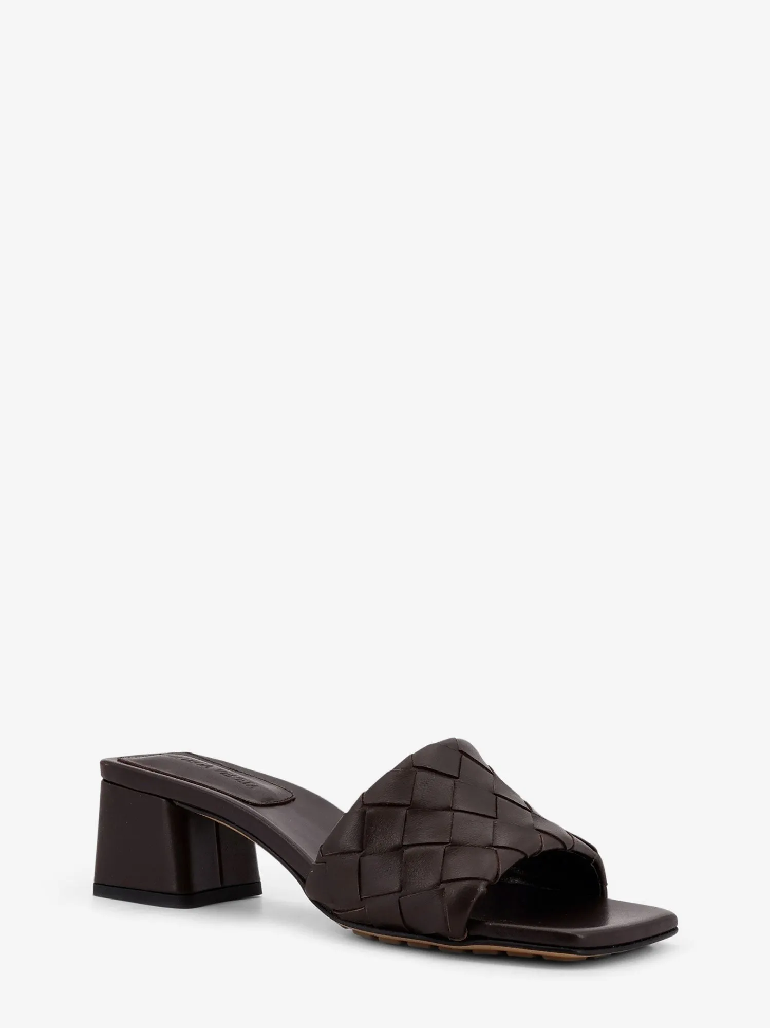 Bottega Veneta Leather heel sandals with Intrecciato motif sold by Siebentaschen product image thumbnail 2